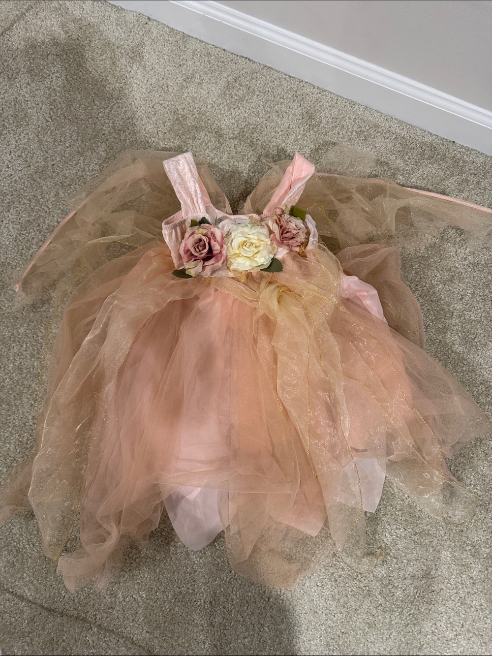 Girls Tulle Flower Fairy Dress